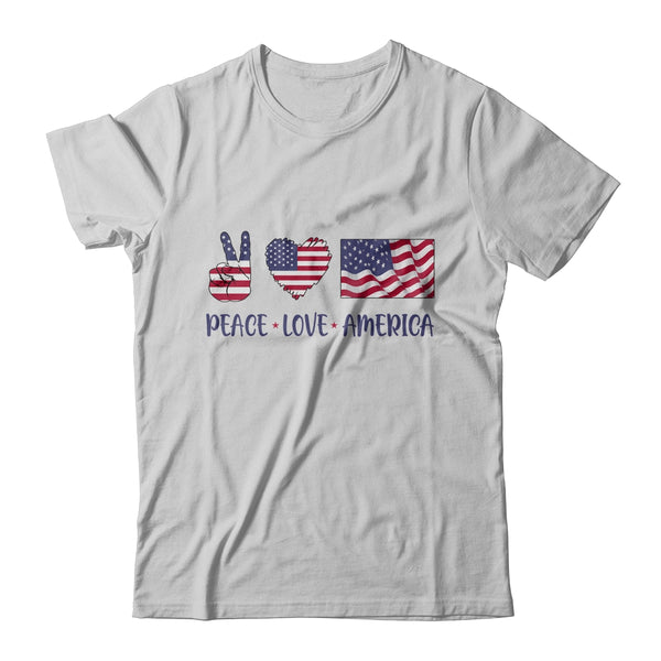 Peace Love America 4th Of July American Flag Victory Heart Classic T Shirt White 600x 3.jpg