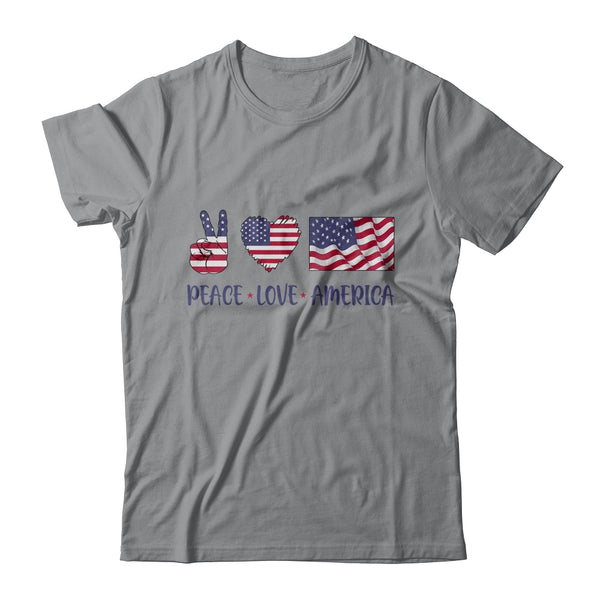 Peace Love America 4th Of July American Flag Victory Heart Classic T Shirt Sport Grey 600x 3.jpg
