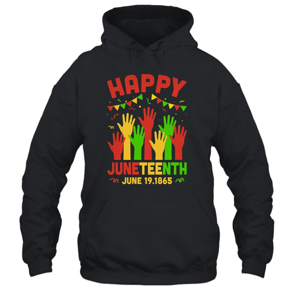 Happy Juneteenth Day Black Freedom African Pullover Hoodie Black 600x 4.jpg