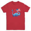 T Rex American Flag 4th Of July Funny Dinosaur Boys Kids Youth Youth T Shirt Red 600x 2.jpg