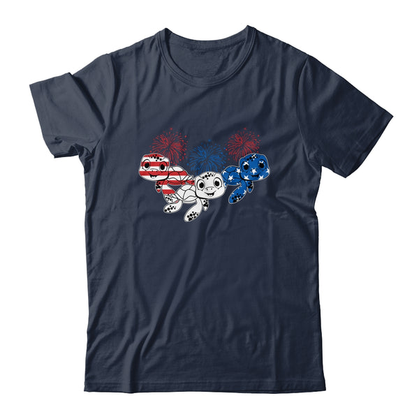 Sea Turtles 4th Of July American USA Flag Patriotic Classic T Shirt Navy 600x 1.jpg