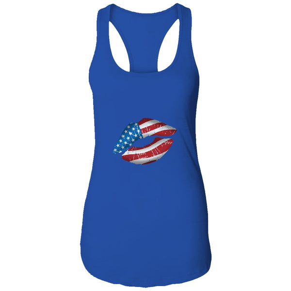 Vintage American Flag Lips 4th Of July Patriotic USA Women s Ideal Racerback Tank Royal 600x 2.jpg