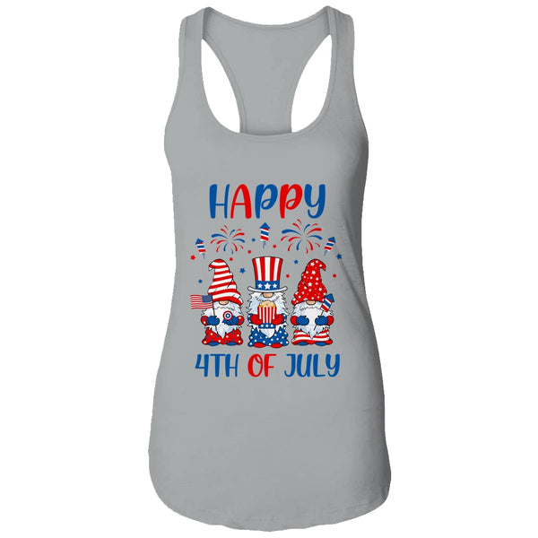 Three Gnomes Celebrating Independence Day USA 4th Of July Women s Ideal Racerback Tank Heather Grey 600x 2.jpg