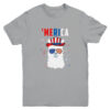 USA Patriotic American Llama July 4th Alpaca Youth Youth T Shirt Sport Grey 600x 4.jpg