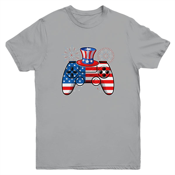 Video Game 4th Of July Gaming Funny Boys Kids Teens Gamer Youth Youth T Shirt Sport Grey 600x 6.jpg