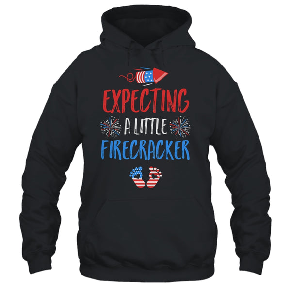 Expecting A Little Firecracker July Of 4th Pregnancy Party Pullover Hoodie Black 600x 8.jpg