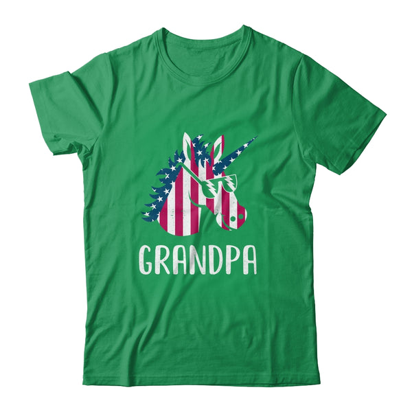 Patriotic Grandpa Unicorn Americorn 4Th Of July Classic T Shirt Kelly Green 600x 3.jpg