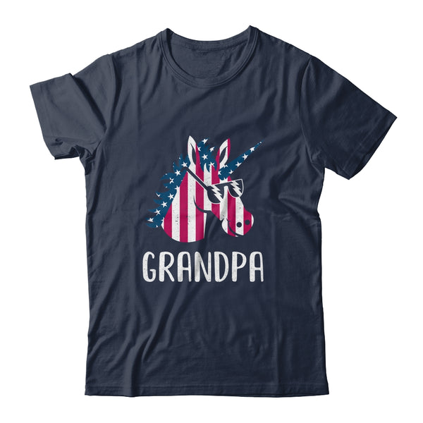 Patriotic Grandpa Unicorn Americorn 4Th Of July Classic T Shirt Navy 600x 3.jpg