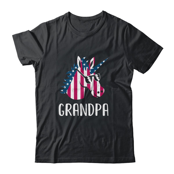 Patriotic Grandpa Unicorn Americorn 4Th Of July Classic T Shirt Black 600x 5.jpg
