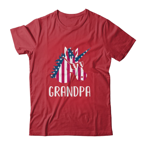 Patriotic Grandpa Unicorn Americorn 4Th Of July Classic T Shirt Red 600x 5.jpg
