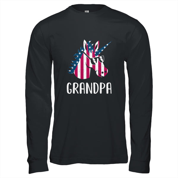Patriotic Grandpa Unicorn Americorn 4Th Of July Long Sleeve T Shirt Black 600x 5.jpg