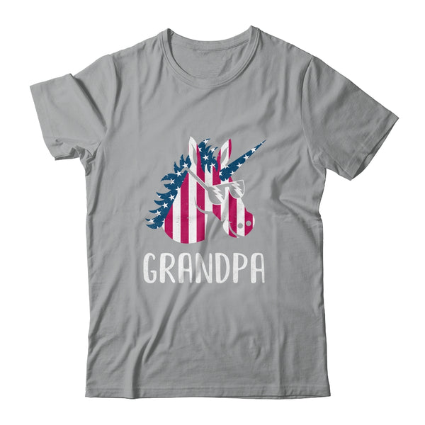 Patriotic Grandpa Unicorn Americorn 4Th Of July Classic T Shirt Sport Grey 600x 8.jpg