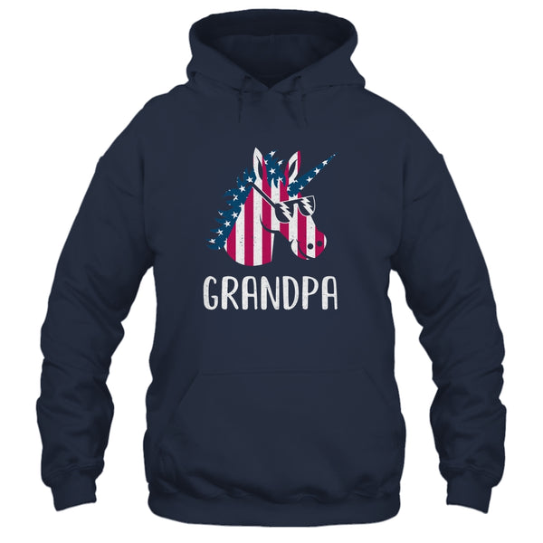 Patriotic Grandpa Unicorn Americorn 4Th Of July Pullover Hoodie Navy 600x 12.jpg